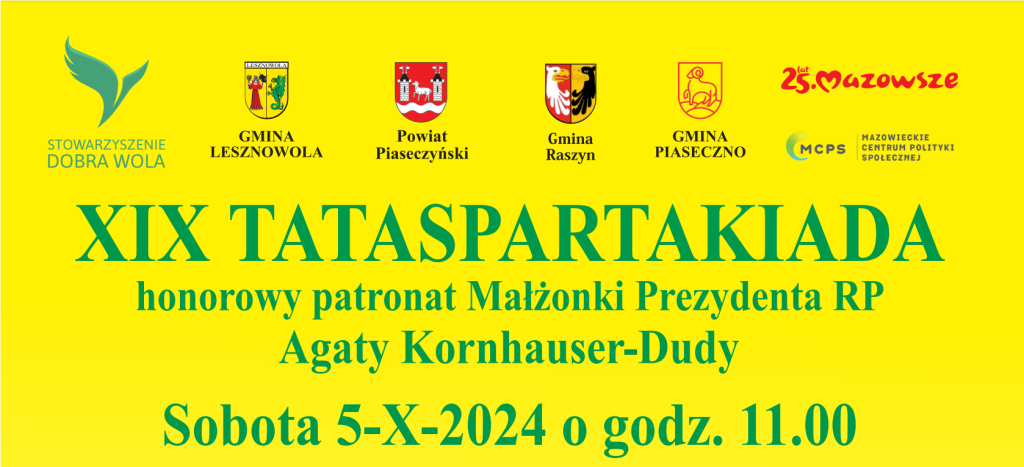 XIX Tataspartakiadzie Dobrej Woli 2024 (Karta zgłoszeniowa)