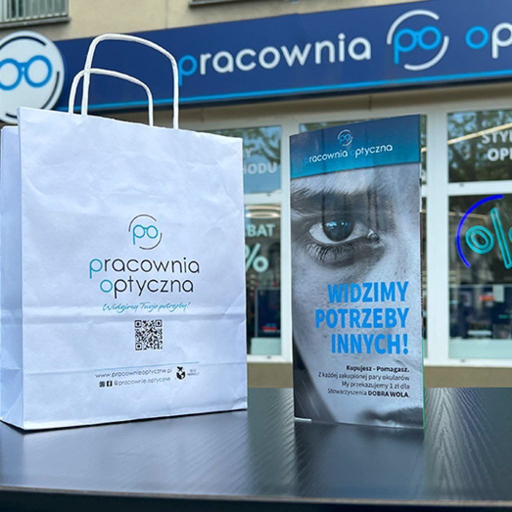 Z radością informujemy, że do grona naszych darczyńców dołączyła sieć salonów optycznych - Pracownie Optyczne.